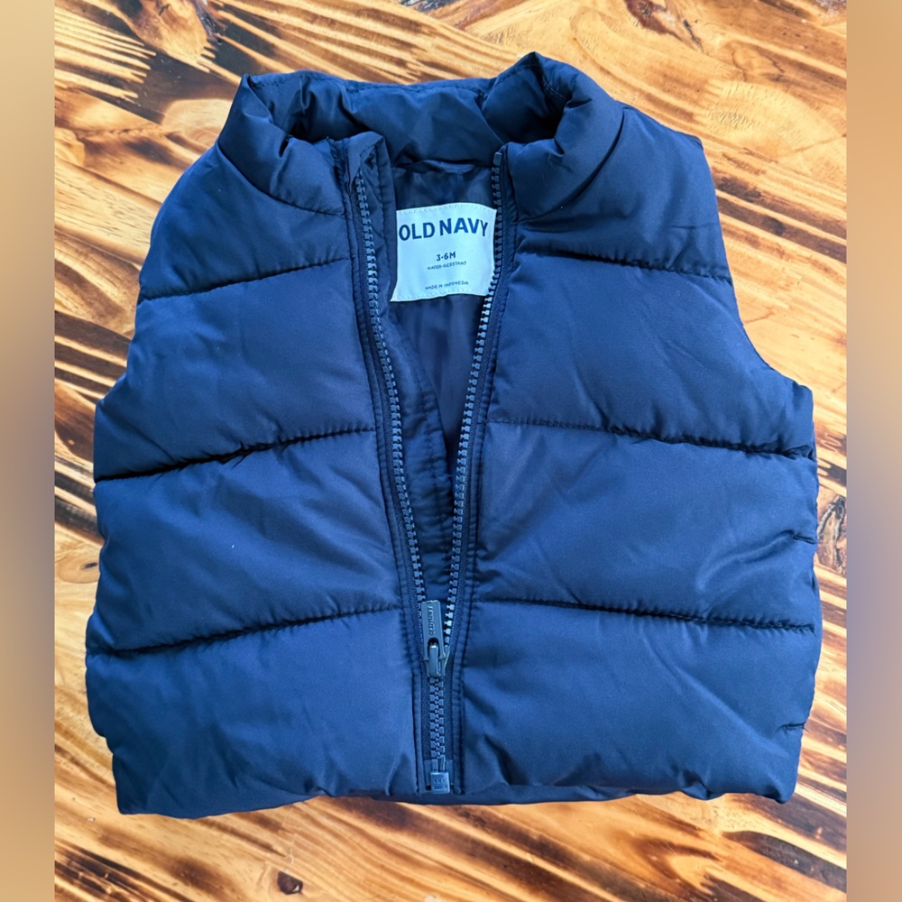 Old Navy Dark Blue Puffer Vest